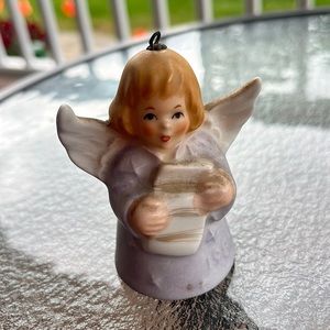 Goebel 1981 Angel Bell Christmas Tree Ornament W/ Music or Scroll